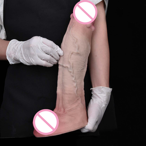 FAAK 13.58'' XXXL Grand Dildo Réaliste en Silicone Double Couche, Épais, en Forme de Pénis, Grand Plug Anal, Jouets Sexuels pour Adultes, Fournisseur en Gros - Product Image 3