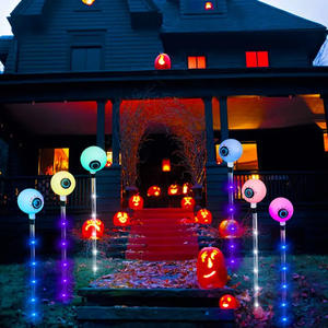 Lumière de citrouille de globe oculaire à énergie solaire pour l'extérieur, étanche, jardin, cour, patio, sentier, lampe Starburst se balançant lorsque le vent souffle - Product Image 4