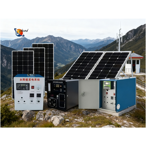 MPPT 컨트롤러 솔라 패널 세트가있는 5KW ~ 25KW 하우스 용 그리드 태양광 시스템 발전기의 완벽한 올인원 접지 장착 - Product Image 5