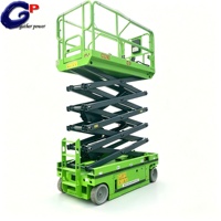 Plateforme élévatrice à ciseaux électrique tout-terrain Tuhe, construction en acier au manganèse, système hydraulique à haute traction, capacité de 300 kg, levage de 10 m