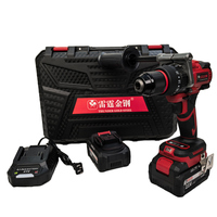 Perceuse à percussion électrique sans fil à batterie Lithium-Ion 21V 130N.m Perceuse à main Tournevis Outils électriques pour le bricolage et l'utilisation industrielle