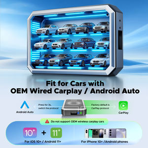 LAMTTO Boîtier AI 4-en-1 Adaptateur sans fil CarPlay et Android Auto pour la diffusion en streaming de Netflix/<span class=keywords><strong>YouTube</strong></span>/TikTok, télécommande, écran partagé - Product Image 6