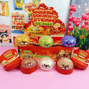 ของเล่นบีบซิลิโคนรูปขนมปังกลิตเตอร์คริสต์มาส ของเล่นบีบคลายเครียดหน้าซานต้า ของชำร่วยงานปาร์ตี้สำหรับเด็ก - Product Image 6