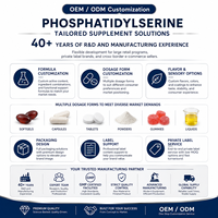 Fabrication OEM/ODM de gélules de phosphatidylsérine personnalisées pour les programmes de bien-être cognitif de marques privées et la vente en gros