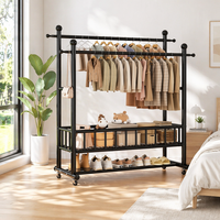 Porte-vêtements suspendus en métal pour chambre à coucher, salon, mobilier de maison