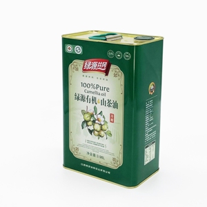 Lata Rectangular de Hojalata de 4L, Ecológica, Personalizable con Logotipo, Superficie Lacada, Certificada ROHS, para Aceite de Oliva y Aceites Comestibles - Product Image 2