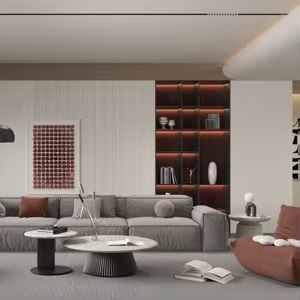 Pintu Lemari Interior WPC/<span class=keywords><strong>PVC</strong></span> Melinco dengan Pencocokan Warna Kustom, Pelapis Dinding, Furnitur Rumah Mewah Modern, Finishing Villa - Product Image 4