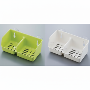 Supporto Scrubber bianco con aspirazione per porta scopino wc - Product Image 1