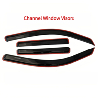 Visera Deflectora de Viento Lateral para Camioneta Pickup Accesorios Exteriores para Auto Deportivo Visera de Ventanilla en Canal para Tacoma 2024-2025
