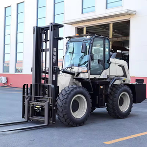 En Çok Satan 3.5 Ton 4 Çeker Dizel Forklift Hidrolik Arazi Tipi Depo Forklifti CE Onaylı - Product Image 1