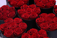 Bunga Mawar Yunnan yang Diawetkan, Dekorasi Meja, Hadiah Bunga untuk Hari Valentine