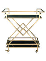 Chariot de service buffet à 3 niveaux en acier inoxydable avec roulettes, capacité de 10 L, pour hôtel, restaurant, rangement multi-usages