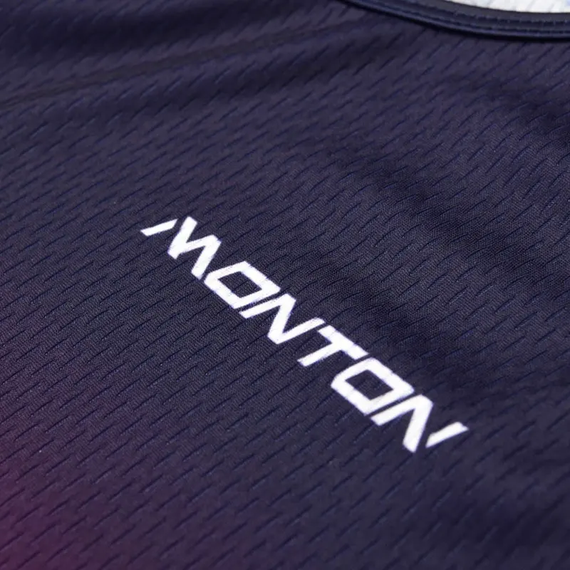 Monton เสื้อกล้ามกีฬาสำหรับผู้ชาย,เสื้อกล้ามใส่วิ่งแบบพอดีแห้งง่ายทำจากโพลีเอสเตอร์สีเรียบพิเศษ