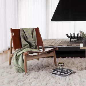 <span class=keywords><strong>Fauteuil</strong></span> en cuir dur artificiel au design contemporain français, cadre gris pour le salon, l'extérieur, l'hôtel et le parc. - Product Image 4