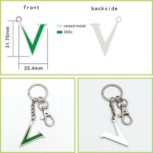 Llavero de metal con logotipo personalizado para regalo recuerdo turístico - Product Image 1