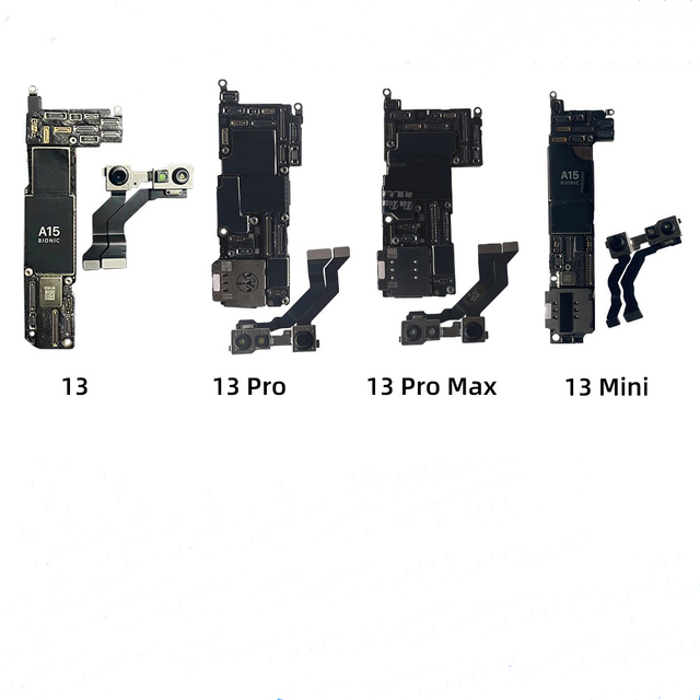 Logic Board for iphone 13/13mini/13pro/13pro Max Motherboard for iphone Motherboard Unlocked with Face Id for Repair 128gb 256gb