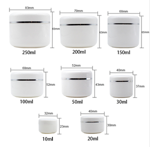 Hot bán mặt tay tóc chăm sóc da lotions Dome nhựa Kem Jar 10ml - 250ml màu trắng tinh khiết PP mỹ phẩm <span class=keywords><strong>container</strong></span> - Product Image 2