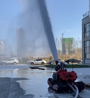 Robot de lutte contre l'incendie électrique RC 4x4 antidéflagrant sur chenilles en caoutchouc, extincteur RXR-M100BGD, canon à eau 100L/S, autonomie de 4h