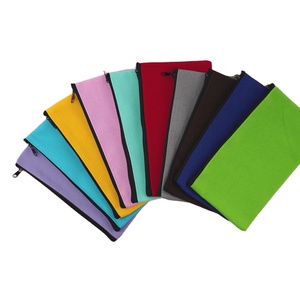 Borsa di tela con cerniera piccola con LOGO personalizzato 12*21cm per <span class=keywords><strong>la</strong></span> memorizzazione e l'organizzazione di matite per il trucco articoli di cancelleria e strumenti Hardware - Product Image 2