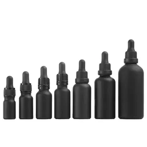 Matte gefrorene Kosmetikflasche 15 ml/20 ml/30 ml/50 ml/100 ml Glastropfflasche Ätherisches Öl Serumflasche