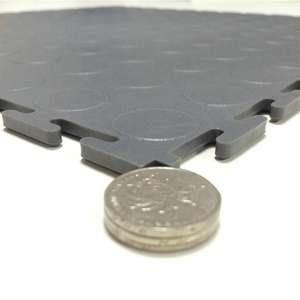 Uso de fábrica, alfombrilla de garaje industrial comercial antideslizante para interiores de 6,5 MM, baldosas de vinilo de PVC, característica antideslizante para taller - Product Image 3