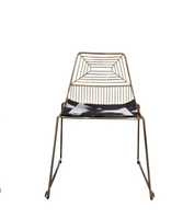 Chaises de salle à manger modernes en treillis métallique Golden Bertoia pour appartement et hôtel avec fonction de refroidissement