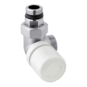 Valvola di Controllo Manuale Termostatica ad Angolo Sinistro ARTECLIMA 3/8\" con Struttura a Sfera per Fluidi Gassosi 24x19 - Product Image 1