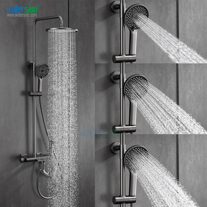 Watersino Laiton Baignoire Mitigeur Gris Piano Douche <span class=keywords><strong>Knoppers</strong></span> Douche Pommeau De Douche Mélangeur Ensemble Mélangeur Chaud Froid - Product Image 2
