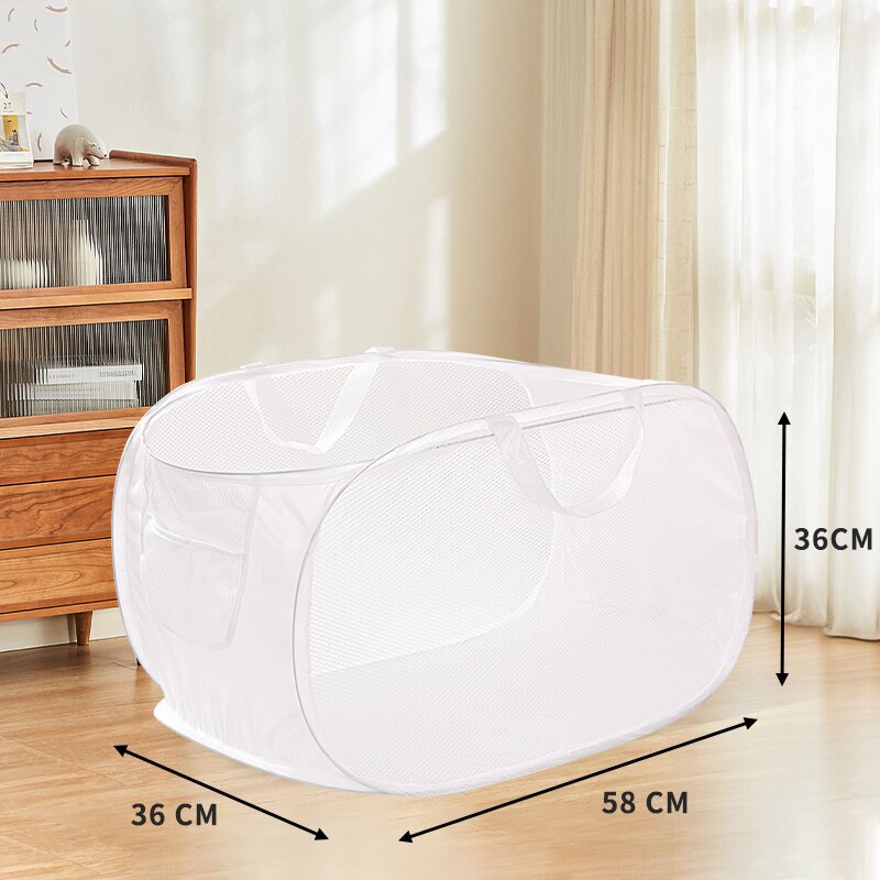 Cesta de ropa sucia horizontal blanco