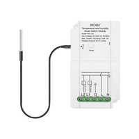 Sakelar Suhu & Kelembapan WiFi Doodle Smart Home dengan Kontrol Aplikasi & Suara, Fungsi Timer, Bahan PC