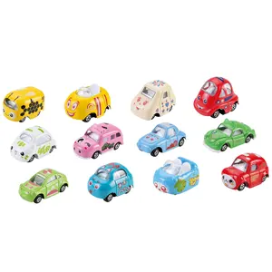 Lucu Kartun Diecast Mini Logam Campuran Mobil Mainan 1 64 Mobil Mainan