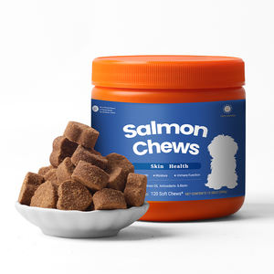 Integratore Alimentare per Cani con Olio di Salmone per Pelle e Pelo Morbidi, Gusto Salmone, Supporto OEM - Product Image 1