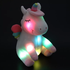 Led ánh sáng phát sáng <span class=keywords><strong>Unicorn</strong></span> Plush nhồi đồ chơi tùy chỉnh kích thước và logo siêu mềm trọng búp bê sang trọng ngồi <span class=keywords><strong>Unicorn</strong></span> tùy chỉnh đồ chơi - Product Image 2