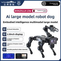 Raspberry Pi 5, Perro Mecánico de Cuatro Patas con IA Visual, Brazo Robótico con Modelo de Gran Escala, Inteligencia Incorporada, Reconocimiento de Voz CM5