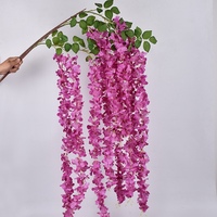 Vente en gros arche de mariage suspendue décorative fausse fleur artificielle guirlande de glycine vigne soie fleur artificielle glycine