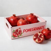 Boîte d'emballage personnalisée pour grenades, en carton ondulé robuste anti-écrasement, pour l'expédition de fruits