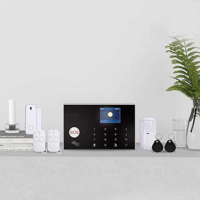 Mini 2G Tuya WiFi GSM Wireless Smart Alarm Home Kits Devices Security System