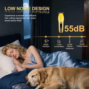 Tondeuse à barbe électrique Hatteker avec écran LED, lames en acier inoxydable, chargement USB, batterie 1500 mAh, autonomie de 180 minutes pour usage domestique - Product Image 6