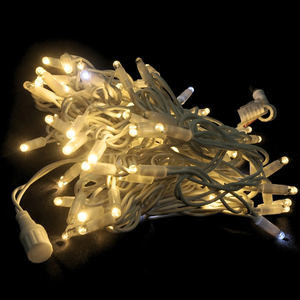 Guirnalda de Luces LED IP67 de Alta Resistencia, 10 Metros, <span class=keywords><strong>100</strong></span> LED, CRI90, Cable de Goma de Alta Fidelidad, Blanco Cálido 3000K, para Navidad, Exteriores, Comercios y Jardines - Product Image 2
