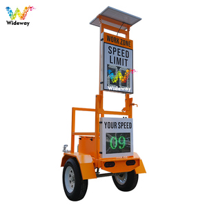 Señal de límite de velocidad con radar solar portátil y plegable para montaje <span class=keywords><strong>en</strong></span> remolque <span class=keywords><strong>en</strong></span> carretera - Product Image 3