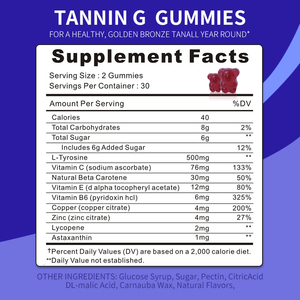 Gommes de bronzage personnalisées professionnelles Supplément Gummy Candy Dietary Beauty Skin Collagen Gummies - Product Image 2