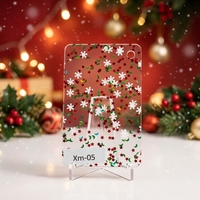 Plaque acrylique transparente résistante aux UV de 3 mm d'épaisseur pour découpe personnalisée DIY, conception sur mesure, feuille publicitaire de Noël sur mesure