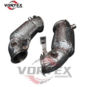 ชุดท่อลงและท่อกลาง VORTEX สำหรับ BMW M5 แบบ 200 เซลล์ พร้อมแคทตาไลติกและแผ่นกันความร้อน - Product Image 6