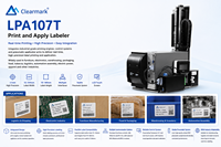 Machine d'étiquetage Honeywell Print and Apply LPA107T, applicateur automatique d'étiquettes pour l'emballage de cartons, la logistique et l'entrepôt