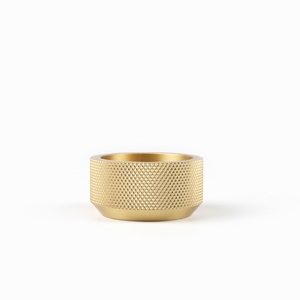 Hot Sale Sollid <strong>Brass</strong> Knurled Gold Candle Holder Home Decorations <strong>Brass</strong> <strong>Candlestick</strong> - Product Image 3