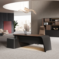 Meubles de bureau commerciaux de luxe modernes de haute qualité Table patron directeur de bureau Table en forme de L bureau et chaise