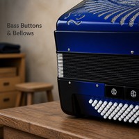 Accordéon à 37 touches et 80 basses avec des roseaux italiens, instrument de musique professionnel pour la performance et l'enseignement