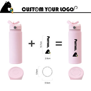 Elegante Bottiglia d'Acqua in Acciaio Inox da 18 oz, Thermos Isolato Sottovuoto Personalizzabile con Logo, Antigoccia - Product Image 4