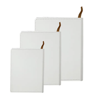 Cahiers vierges en tissu pour sublimation, impression intégrale, blancs, formats A4, A5, A6