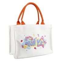 Sac fourre-tout en toile personnalisé avec logo imprimé, épais, pour étudiants, shopping, cadeau, été-automne, avec fermeture à fermoir